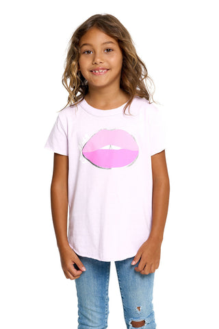 Chaser Ciao Bella S/S Pink Tee, Chaser, Chaser, Chaser Ciao Bella, Chaser Ciao Bella S/S Pink Tee, Chaser Kids, Chaser Lips Tee, Chaser S/S Tee, Chaser Short Sleeve Tee, JAN23, Lips, S/S Tee,