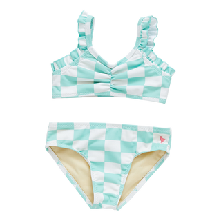 Pink Chicken Girls Claire Bikini - Mint Check, Pink Chicken, Bikini, cf-size-12y, cf-size-6y, cf-type-swimsuit, cf-vendor-pink-chicken, Mint Check, One Piece Swimsuit, Pink Chicken, Pink Chic