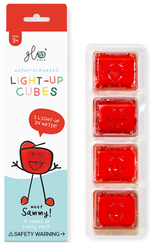 Sammy - Red Light Up Cubes, Glo Pals, cf-type-light-up-cubes, cf-vendor-glo-pals, EB Boys, EB Girls, Glo Pal, Glo Pal Red, Glo Pals, Glo Pals Character, Glo Pals Light Up Cube, Glo Pals Light