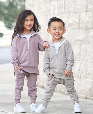 Little Bipsy Joggers - Sand, Little Bipsy Collection, JAN23, LBSS22, Little Bipsy, Little Bipsy Collection, Little Bipsy Joggers, Little Bipsy Sand, Sand, Joggers - Basically Bows & Bowties