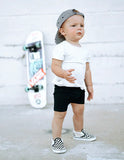 Little Bipsy Ribbed Biker Short - Black, Little Bipsy Collection, cf-size-5t-6t, cf-size-6-12-months, cf-type-shorts, cf-vendor-little-bipsy-collection, CM22, Gender Neutral, JAN23, LBSS22, L