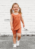 Little Bipsy Ribbed Tank - Burnt Sand, Little Bipsy Collection, cf-size-4t-5t, cf-type-tank, cf-vendor-little-bipsy-collection, CM22, JAN23, LBSS22, Little Bipsy, Little Bipsy Burnt Sand, Lit
