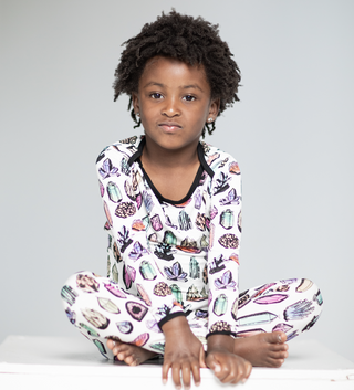 Peregrine Kidswear Crystal Rocks 2pc Pajama Set, Peregrine Kidswear, Bamboo Pajamas, CM22, Els PW 5060, Pajamas, Peregrine, Peregrine Kidswear, Peregrine Kidswear Crystal Rocks, Peregrine Kid