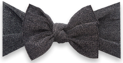 Baby Bling Shimmer Knot Headband - Black, Baby Bling, All Things Holiday, Baby Bling, Baby Bling Black Shimmer Knot Headband, Baby Bling Bows, Baby Bling Christmas, Baby Bling headband, Baby 