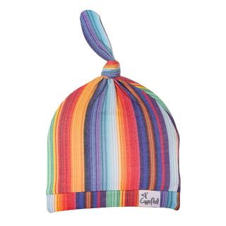 Copper Pearl Serape Top Knot Hat, Copper Pearl, All Things Holiday, Baby Hat, Copper Pearl Hat, Copper PEarl Hats, Copper Pearl Top Knot Hat, Serape, Top Knot Hat, Hat - Basically Bows & Bowt