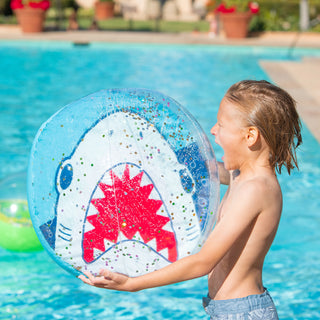 Giant Sparkly Beach Ball - Shark, Good Banana, Beach Ball, cf-type-beach-&-sand-toys, cf-vendor-good-banana, Giant Sparkly Beach Ball, Good Banana, Good Banana Beach Ball, Good Banana Giant S