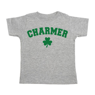 Sweet Wink Charmer S/S Shirt - Gray, Sweet Wink, cf-size-3t, cf-size-4t, cf-type-tee, cf-vendor-sweet-wink, Charmer, Shamrock, St Patrick's Day, St Patrick's Day Tee, Sweet Wink, Sweet Wink S