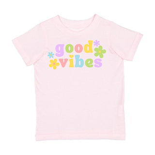 Sweet Wink Good Vibes S/S Ballet Pink Tee, Sweet Wink, cf-size-5-6y, cf-size-7-8y, cf-type-tee, cf-vendor-sweet-wink, Easter, Easter Tee, EB Girls, Good Vibes, Sweet Wink, Sweet Wink Good Vib
