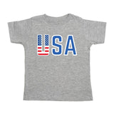 Sweet Wink Patriotic USA S/S Shirt - Gray, Sweet Wink, 4th of July, 4th of July Shirt, cf-size-12-18-months, cf-size-3t, cf-type-tee, cf-vendor-sweet-wink, Patriotic, Patriotic USA, Sweet Win