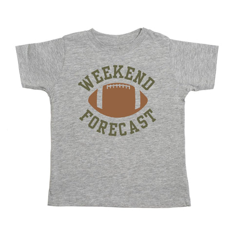 Weekend Forecast S/S Gray Shirt, Sweet Wink, cf-size-4t, cf-type-shirts-&-tops, cf-vendor-sweet-wink, CM22, Football, Football Shirt, Football Tee, Game Day, JAN23, Sweet Wink, Sweet Wink Foo