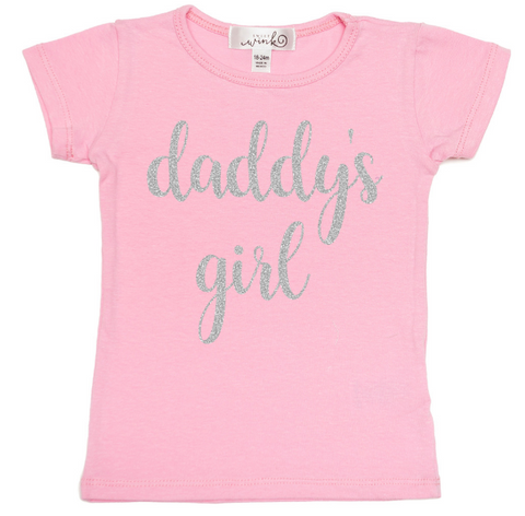 Sweet Wink Daddy's Girl S/S Tee, Sweet Wink, Cyber Monday, Daddy Daughter, Daddy's Girl, Father Daughter, Father's Day, First Fathers Day, JAN23, Sweet Wink, Sweet Wink Daddy's Girl S/S Tee, 