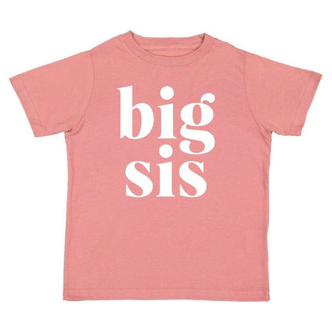 Sweet Wink Big Sis Dusty Rose S/S Tee, Sweet Wink, Big Sis Dusty Rose S/S Tee, Big Sister Announement, Big Sister Promotion, cf-size-2t, cf-size-5-6y, cf-size-7-8y, cf-type-shirts-&-tops, cf-