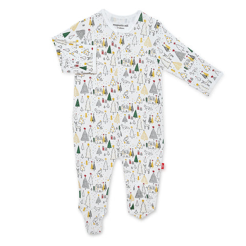 Magnetic Me Silent Night Modal Magnetic Footie, Magnificent Baby, All Things Holiday, Baby Shower, Baby Shower Gift, Christmas, Christmas Footie, Christmas Pajama, Christmas Pajamas, CM22, Ge
