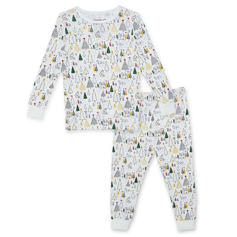Magnetic Me Silent Night Modal 2pc Pajama Set, Magnificent Baby, All Things Holiday, Christmas, Christmas Pajama, Christmas Pajamas, Gender Neutral, JAN23, Jolly Holiday Sale, Magentic Me, Ma