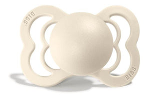 BIBS Supreme Silicone Pacifier - Ivory, BIBS, BIBS, BIBS Baby Blue, BIBS BPA-Free Natural Rubber Baby Pacifier, BIBS Ivory, BIBS Pacifier, BIBS Pacifiers, Bibs Stage 1, Bibs Stage 2, Bibs Sup