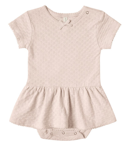 Quincy Mae Petal Pointelle Skirted Onesie, Quincy Mae, Dress, Els PW 5060, Onesie Dress, Quincy Mae, Quincy Mae Dress, Quincy Mae Onesie, Quincy Mae Petal, Quincy Mae Petal Pointelle Skirted 