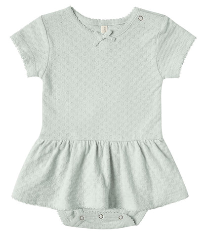 Quincy Mae Seaglass Pointelle Skirted Onesie, Quincy Mae, Dress, Onesie Dress, Quincy Mae, Quincy Mae Dress, Quincy Mae Onesie, Quincy Mae Pointelle Skirted Onesie, Quincy Mae Seaglass, Quinc