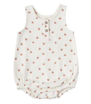Quincy Mae Ivory Peach Sleeveless Bubble, Quincy Mae, Quincy Mae, Quincy Mae Bubble, Quincy Mae Bubble Romper, Quincy Mae Peach, Quincy Mae Peach Sleeveless Bubble, Quincy Mae Petal Sleeveles