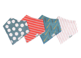 Copper Pearl Slugger Bandana Bib Set, Copper Pearl, Baby Shower, Baby Shower Gift, Bandana Bib Set, Bandana Bibs, Bandanna Bibs, Baseball, Boy Bib Set, cf-type-bib-set, cf-vendor-copper-pearl