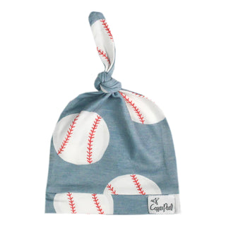 Copper Pearl Slugger Top Knot Hat, Copper Pearl, All Things Holiday, Baby Hat, Baseball, Baseball Baby, cf-type-hat, cf-vendor-copper-pearl, Copper Pearl Ace, Copper Pearl Baseball Top Knot H