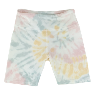 Tiny Whales Smoothie Tie Dye Girls Bike Shorts, Tiny Whales, Bike Shorts, Biker Short, cf-size-6y, cf-size-7y, cf-size-8y, cf-type-shorts, cf-vendor-tiny-whales, CM22, Made in the USA, Shorts