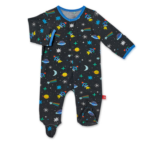 Magnetic Me Space Chase Modal Footie, Magnificent Baby, CM22, Footie, Gender Neutral, JAN23, Magentic Me, Magnetic Footie, Magnetic Me by Magnificent Baby, Magnetic Me Footie, Magnetic Me Spa