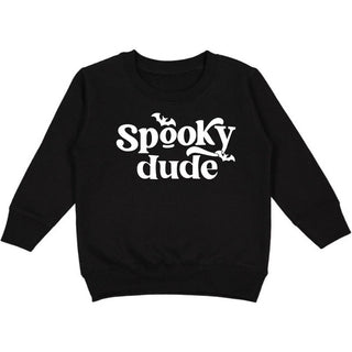 Spooky Dude L/S Sweatshirt - Black, Sweet Wink, cf-size-3t, cf-size-5-6y, cf-type-tee, cf-vendor-sweet-wink, CM22, Halloween, Halloween Boys, Halloween Shirt, Halloween Sweatshirt, Halloween 