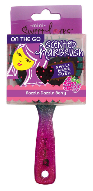 Sweetlocks Razzle Dazzle Berry Scented Mini Hair Brush, Sweetlocks, Brush, Cyber Monday, Gifts for Girls, Girl Gifts, Hair Brush, Scented, Scented Hair Brush, Sweetlocks, Sweetlocks Hair Brus