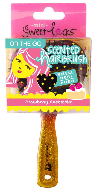 Sweetlocks Strawberry Sweetcake Scented Mini Hair Brush, Sweetlocks, Brush, Cyber Monday, Gifts for Girls, Girl Gifts, Hair Brush, Scented, Scented Hair Brush, Sweetlocks, Sweetlocks Hair Bru