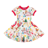 Rock Your Kid Beary Christmas Waisted Dress, Rock Your Baby, All Things Holiday, Care Bear, Care Bear Dress, Care Bears, Christmas, Christmas Care Bear, Christmas Dress, Rock Your Baby, Rock 