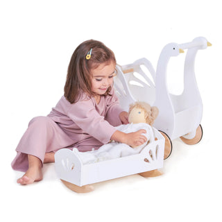 Tender Leaf Toys Sweet Swan Dolly Bed, Tender Leaf Toys, cf-type-toys, cf-vendor-tender-leaf-toys, Classic Wooden Toy, Doll Bed, Tender Leaf, Tender Leaf Toy, Tender Leaf Toys, Tender Leaf To