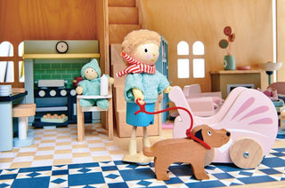 Tender Leaf Toys Dolls House Nursery Set, Tender Leaf Toys, Classic Wooden Toy, Doll House Funriture, Doll Nursey Set, Tender Leaf, Tender Leaf Toy, Tender Leaf Toys, Tender Leaf Toys Dolls H
