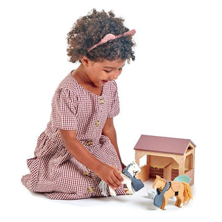 Tender Leaf Toys The Stables, Tender Leaf Toys, cf-type-toys, cf-vendor-tender-leaf-toys, Classic Wooden Toy, Doll House Funriture, Horse, Horse Toys, Stable, Tender Leaf, Tender Leaf Toy, Te