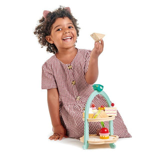 Tender Leaf Toys Mini Chef Birdie Afternoon Tea Stand, Tender Leaf Toys, cf-type-toys, cf-vendor-tender-leaf-toys, Classic Wooden Toy, Play Kitchen, Tea Party, Tea Party Set, Tender Leaf, Ten