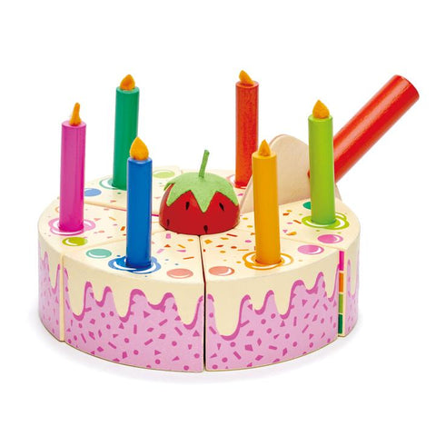 Tender Leaf Toys Rainbow Birthday Cake, Tender Leaf Toys, Birthday, Birthday Gifts, birthday party gift, cf-type-toys, cf-vendor-tender-leaf-toys, Classic Wooden Toy, Play Kitchen, Rainbow Bi
