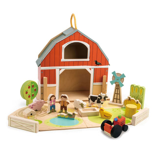Tender Leaf Toys Little Barn Set, Tender Leaf Toys, Barn, cf-type-toys, cf-vendor-tender-leaf-toys, Classic Wooden Toy, Farm, Farm Animals, Tender Leaf, Tender Leaf Barn, Tender Leaf Toy, Ten