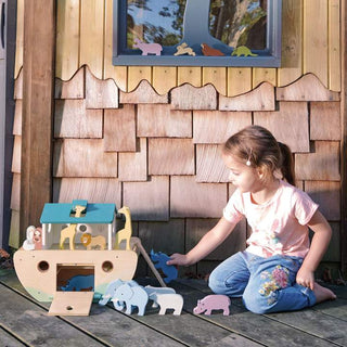 Tender Leaf Toys Noah's Wooden Ark, Tender Leaf Toys, Ark, cf-type-toys, cf-vendor-tender-leaf-toys, Classic Wooden Toy, Noahs Ark, Tender Leaf, Tender Leaf Ark, Tender Leaf Toy, Tender Leaf 