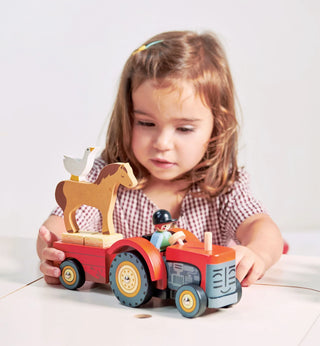Tender Leaf Toys Farmyard Tractor, Tender Leaf Toys, cf-type-toys, cf-vendor-tender-leaf-toys, Classic Wooden Toy, Tender Leaf, Tender Leaf Toy, Tender Leaf Toys, Tender Leaf Toys Farmyard Tr