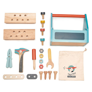 Tender Leaf Toys Tap Tap Tool Box, Tender Leaf Toys, cf-type-toys, cf-vendor-tender-leaf-toys, Classic Wooden Toy, Tender Leaf, Tender Leaf Toy, Tender Leaf Toys, Tenderleaf, Tenderleaf Toys,