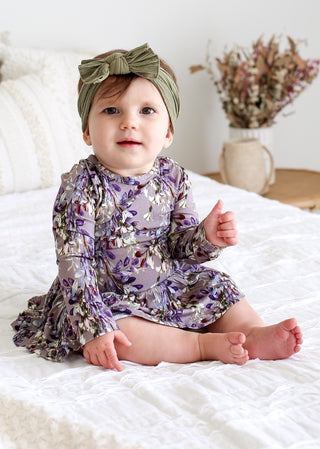 Posh Peanut Trinity Floral L/S Twirl Skirt Bodysuit, Posh Peanut, Baby, Bodysuit Skirt, Infant, Posh PEanut, Posh Peanut L/S Twirl Skirt Bodysuit, Posh Peanut Long Sleeve Twirl Skirt Bodysuit