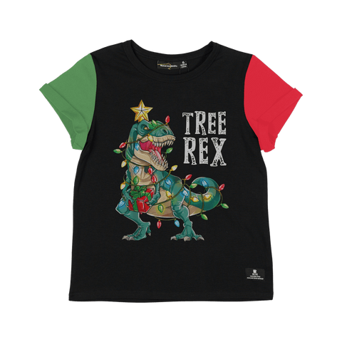 Rock Your Kid Tree Rex T-Shirt, Rock Your Baby, All Things Holiday, cf-size-2, cf-type-shirt, cf-vendor-rock-your-baby, Christmas, Christmas Dino, Christmas Dress, Dino, Dino T-Shirt, Dinos, 
