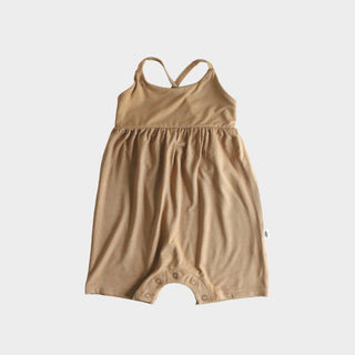 Babysprouts Tie-Back Romper in Camel, Babysprouts, Baby Sprouts, baby sprouts tie back romper, Babysprouts, Babysprouts Camel, Babysprouts Romper, Babysprouts Tie Back Romper, Camel, cf-size-