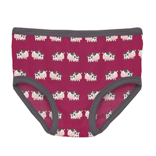 KicKee Pants Berry Cow & Lotus Pies Girls Underwear Set, KicKee Pants, Els PW 8598, Girls Underwear, KicKee, KicKee Girls Underwear, KicKee Pants, KicKee Pants Girls Underwear, KicKee Pants G