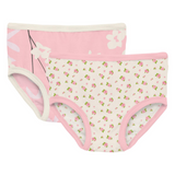 KicKee Pants Lotus Orchid Print & Natural Buds Girls Underwear Set, KicKee Pants, Els PW 8598, Girls Underwear, KicKee, KicKee Girls Underwear, KicKee Pants, KicKee Pants Girls Underwear, Kic