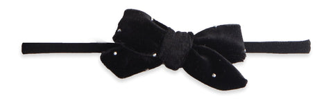 Baby Bling Black Stud Velvet Skinny Headband, Baby Bling, Baby Bling, Baby Bling Black Stud Velvet Skinny Headband, Baby Bling Bows, Baby Bling Fall 2019 Release, Baby Bling headband, Baby Bl