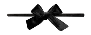 Baby Bling Black / Black Velvet Bow Skinny Headband, Baby Bling, Baby Baby Bling Headbands, Baby Bling, Baby Bling Black / Black Velvet Bow Skinny Headband, Baby Bling Black Band  Skinny Head