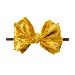 Baby Bling Medallion / Brown Crushed Velvet FAB Skinny Headband, Baby Bling, Baby Bling, Baby Bling Bows, Baby Bling Crushed Velvet FAB Skinny Headband, Baby Bling Fall 2021, Baby Bling Headb