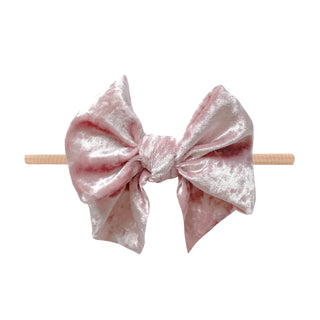 Baby Bling Ballet Pink / Blush Crushed Velvet FAB Skinny Headband, Baby Bling, Baby Bling, Baby Bling Ballet Pink, Baby Bling Ballet Pink / Blush Crushed Velvet FAB Skinny Headband, Baby Blin