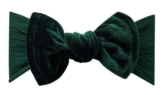 Baby Bling Velvet Knot Headband - Forest Green, Baby Bling, Baby Bling, Baby Bling Headband, Baby Bling Headbands, Baby Bling Velvet, Baby Bling Velvet Bow Headband, Baby Bling Velvet Knot, B