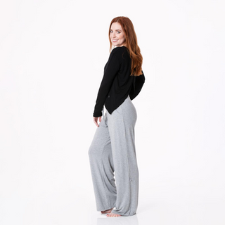 KicKee Pants Solid Midnight Women's L/S Butterfly Open-Back Top, KicKee Pants, CM22, KicKee, KicKee Pants, KP Road Trip, Shorts - Basically Bows & Bowties